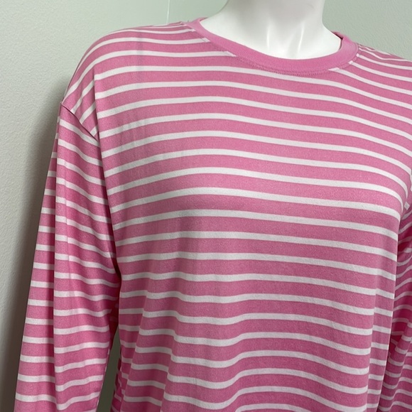 Draper James Pink & White Stripe PJ Shirt - Picture 2 of 5